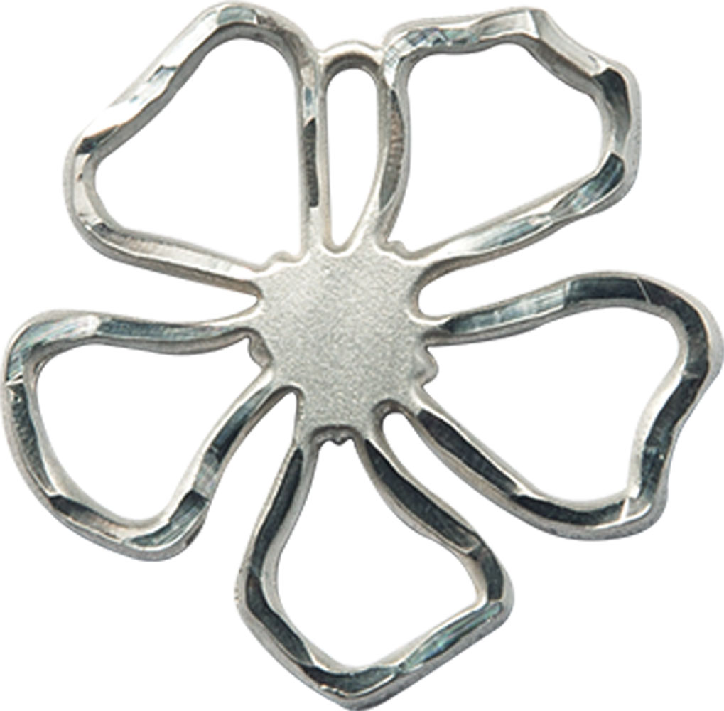 Sterling Silver Five Petal Flower Medal