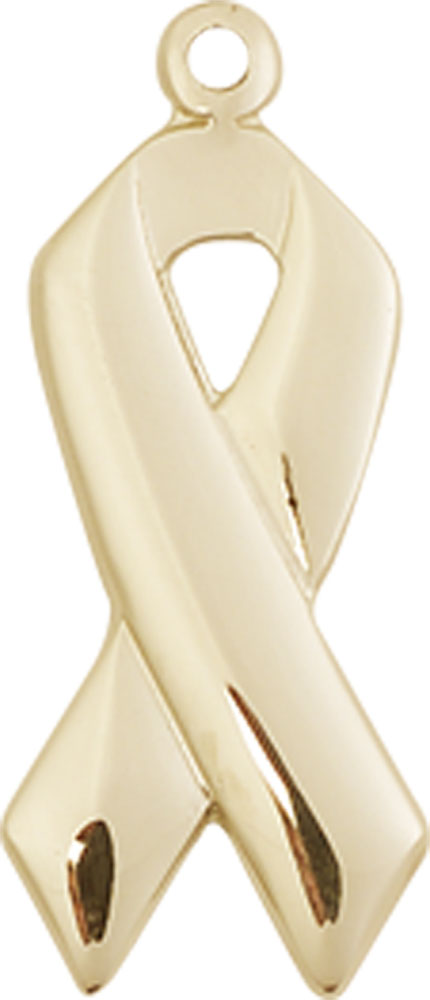 14kt Gold Cancer Awareness Medal