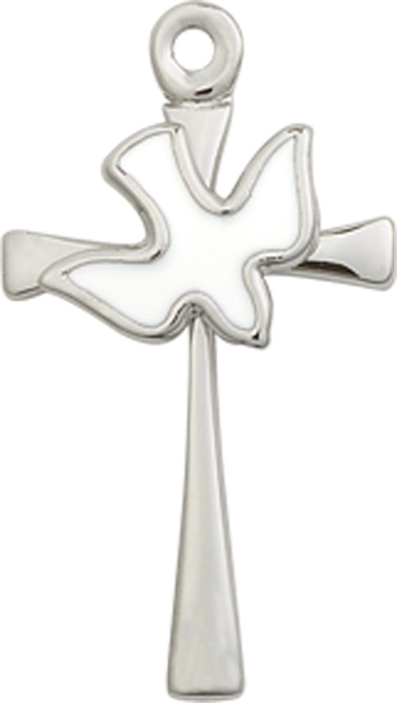 Sterling Silver Cross / Holy Spirit Medal