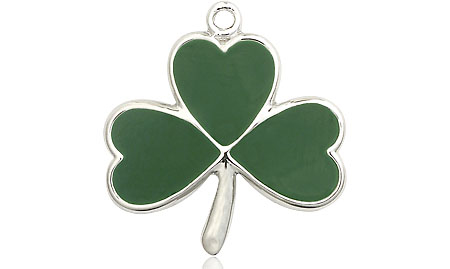 Sterling Silver Shamrock Medal