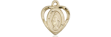 14kt Gold Filled Miraculous Medal - With Box