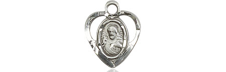 Sterling Silver Scapular Medal