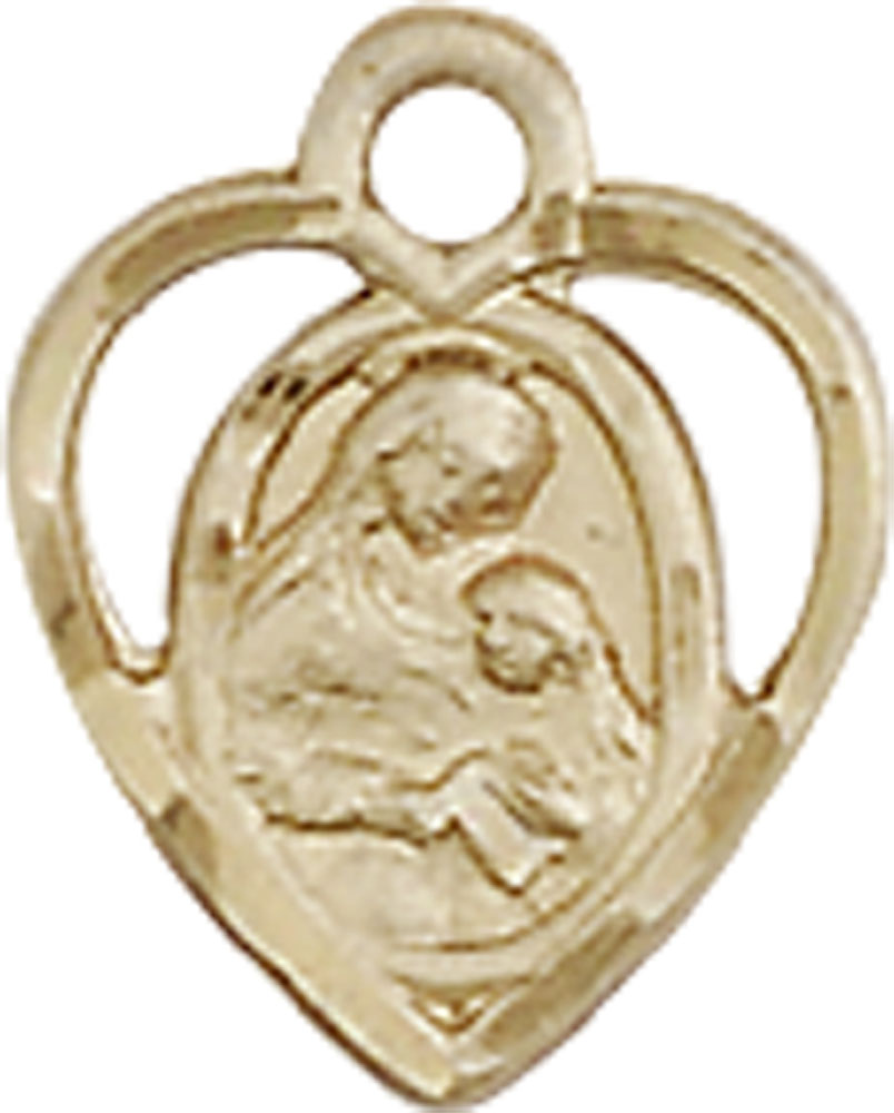 14kt Gold Filled Saint Ann Medal