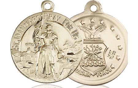 14kt Gold Saint Joan of Arc Air Force Medal