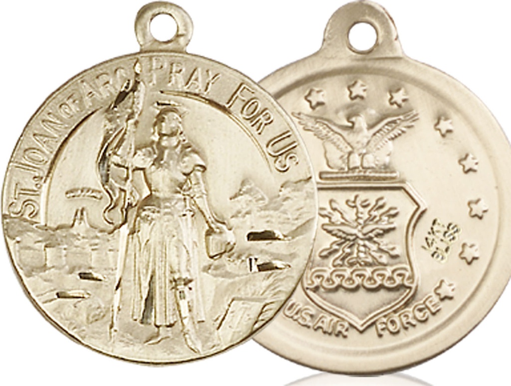 14kt Gold Saint Joan of Arc Air Force Medal