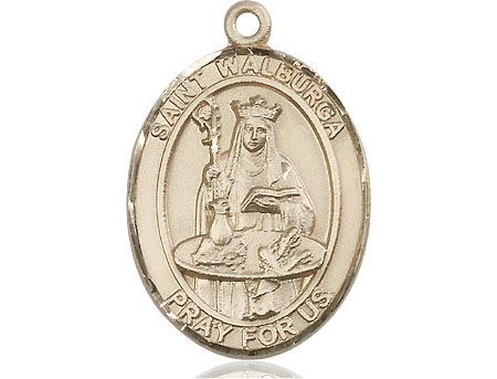 14kt Gold Filled Saint Walburga Medal