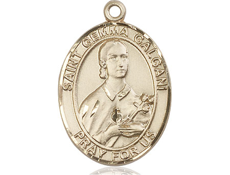 14kt Gold Filled Saint Gemma Galgani Medal
