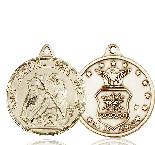 14kt Gold Saint Michael Air Force Medal