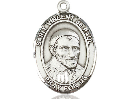 Sterling Silver Saint Vincent de Paul Medal