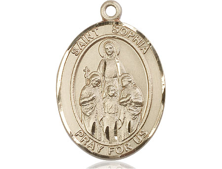 14kt Gold Filled Saint Sophia Medal