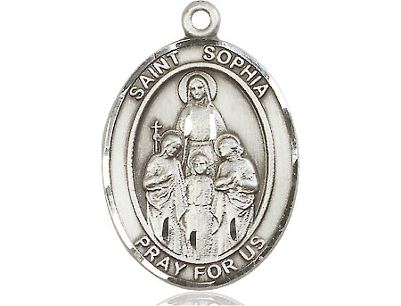 Sterling Silver Saint Sophia Medal