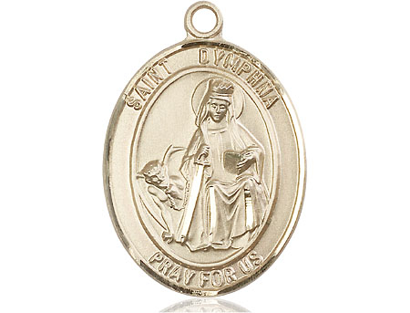 14kt Gold Filled Saint Dymphna Medal