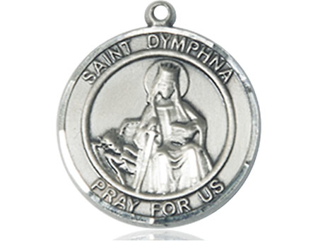 Sterling Silver Saint Dymphna Medal
