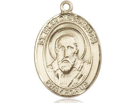 14kt Gold Filled Saint Francis de Sales Medal