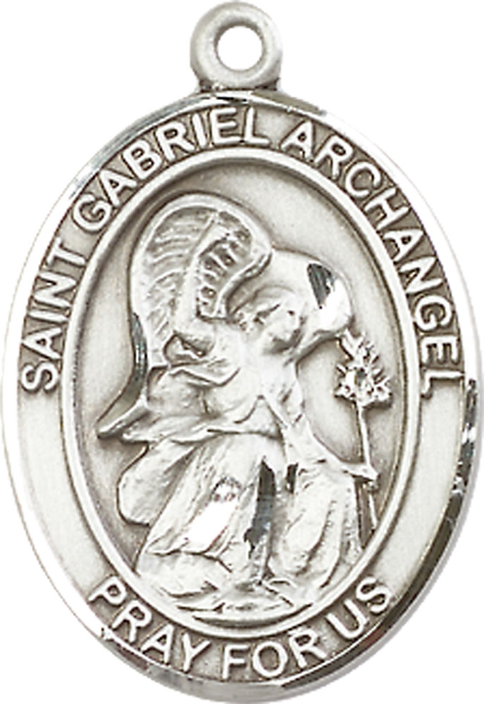 Sterling Silver Saint Gabriel the Archangel Medal