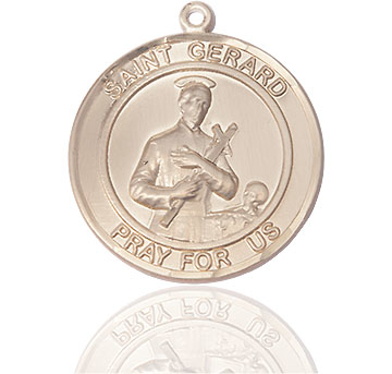 14kt Gold Filled Saint Gerard Medal