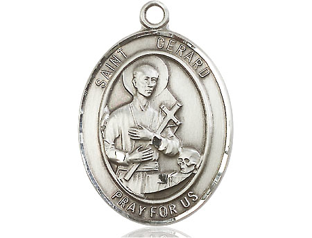 Sterling Silver Saint Gerard Majella Medal