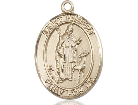 14kt Gold Filled Saint Hubert of Liege Medal