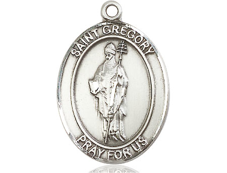 Sterling Silver Saint Gregory the Great Medal