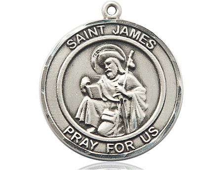 Sterling Silver Saint James the Greater Medal