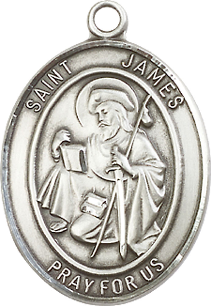 Sterling Silver Saint James the Greater Medal