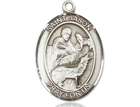 Sterling Silver Saint Jason Medal