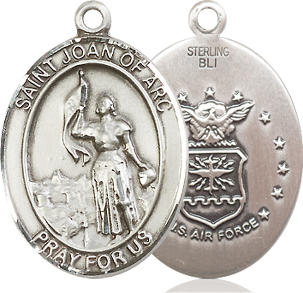 Sterling Silver Saint Joan of Arc Air Force Medal