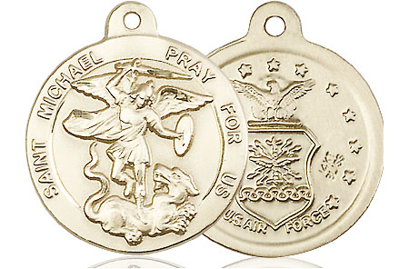 14kt Gold Saint Michael Air Force Medal