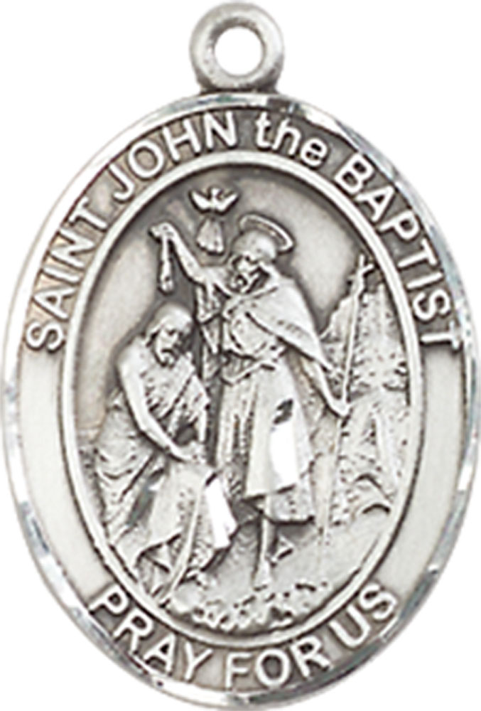 Sterling Silver Saint John the Baptist Medal
