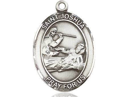 Sterling Silver Saint Joshua Medal