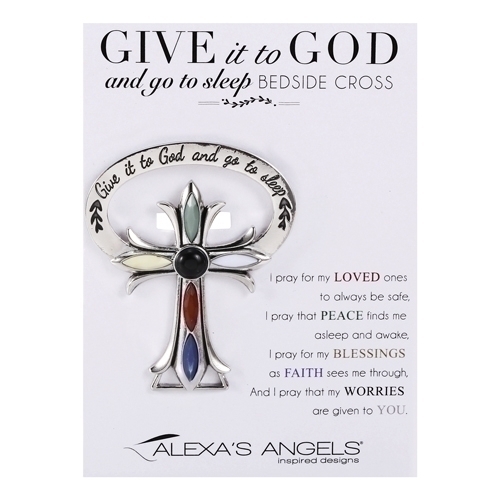2.5"H Gitg Bedside Cross - Carded