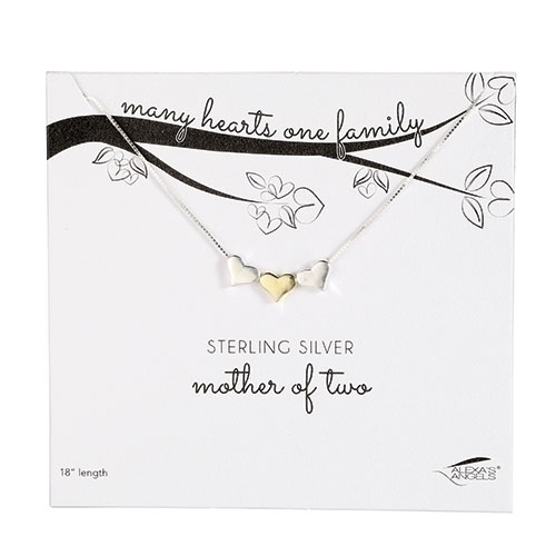 18&quot;L Many Hearts Necklace - Of Two;Sterling Silver; Carded