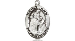 [3993SS] Sterling Silver Saint Ann Medal
