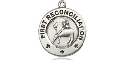 [4008SS] Sterling Silver First Reconciliation / Penance Medal