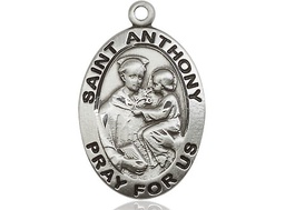 [4021SS] Sterling Silver Saint Anthony of Padua Medal