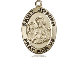 [4024GF] 14kt Gold Filled Saint Joseph Medal