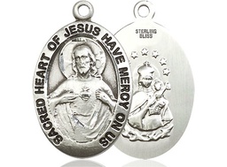 [4028SS] Sterling Silver Scapular Medal