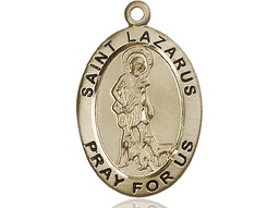 [4030GF] 14kt Gold Filled Saint Lazarus Medal