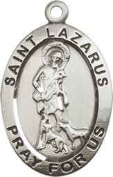 [4030SS] Sterling Silver Saint Lazarus Medal