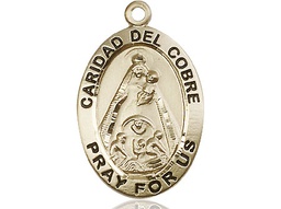 [4031GF] 14kt Gold Filled Caridad del Cobre Medal