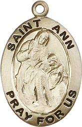 [4033GF] 14kt Gold Filled Saint Ann Medal