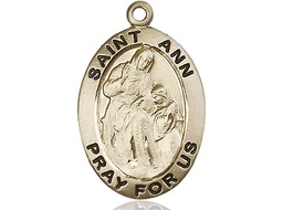 [4033GF] 14kt Gold Filled Saint Ann Medal