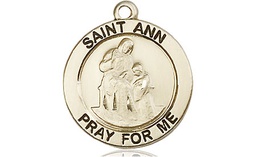 [4050GF] 14kt Gold Filled Saint Ann Medal