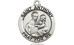 [4052SS] Sterling Silver Saint Anthony of Padua Medal