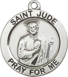 [4054SS] Sterling Silver Saint Jude Medal
