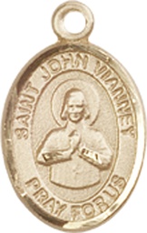 [9282GF] 14kt Gold Filled Saint John Vianney Medal