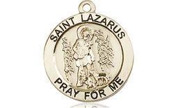 [4059GF] 14kt Gold Filled Saint Lazarus Medal