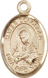 [9290GF] 14kt Gold Filled Mater Dolorosa Medal