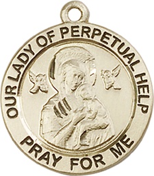 [4062GF] 14kt Gold Filled Our Lady of Perpetual Help Medal