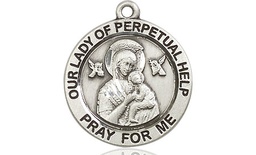 [4062SS] Sterling Silver Our Lady of Perpetual Help Medal